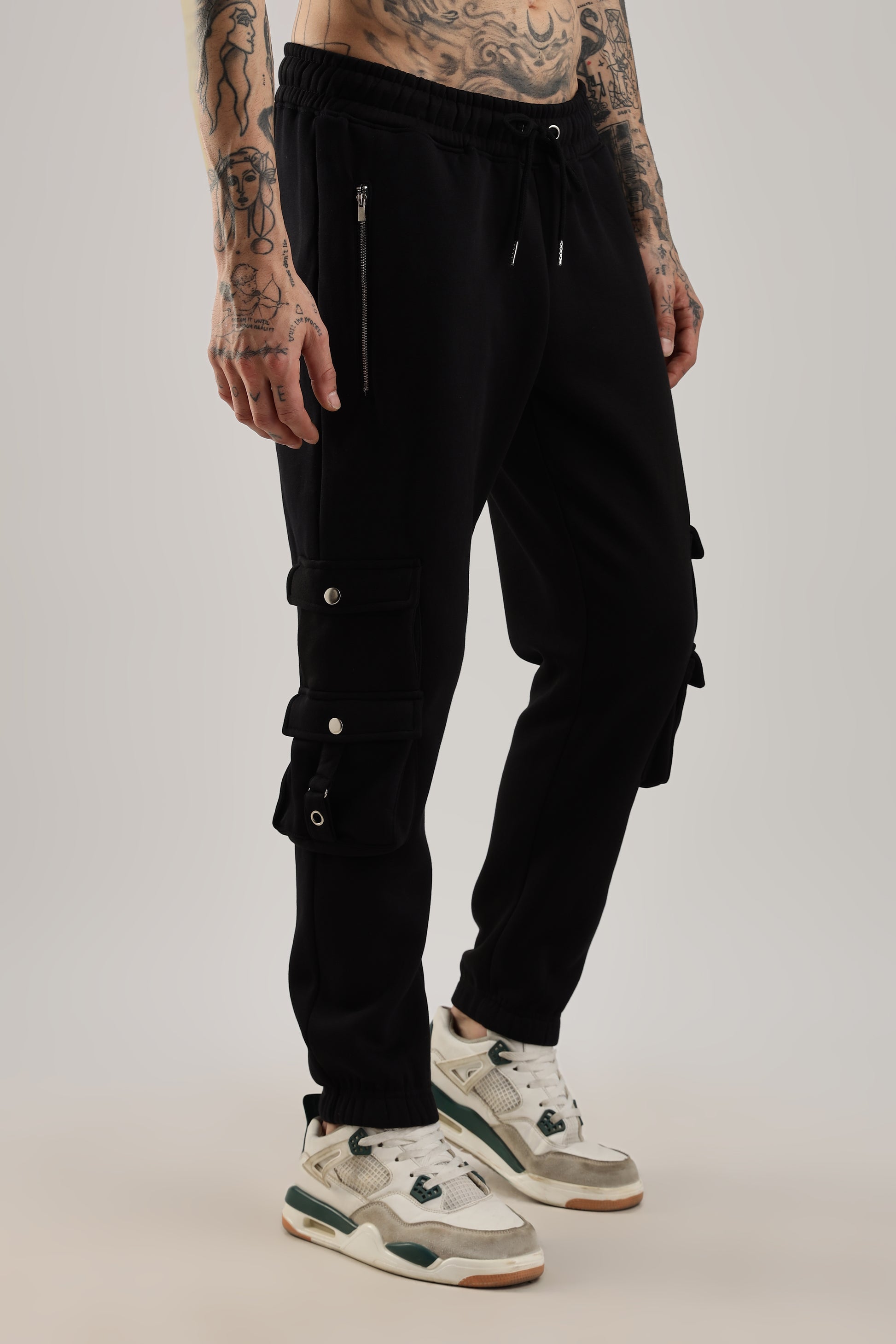 Black Elevate Ultra Joggers unisex casual streetwear pants modern relaxed fit