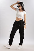 Black Elevate Ultra Joggers unisex casual streetwear pants modern relaxed fit