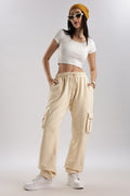 Beige joggers Sandy Days unisex lounge pants everyday comfort wear