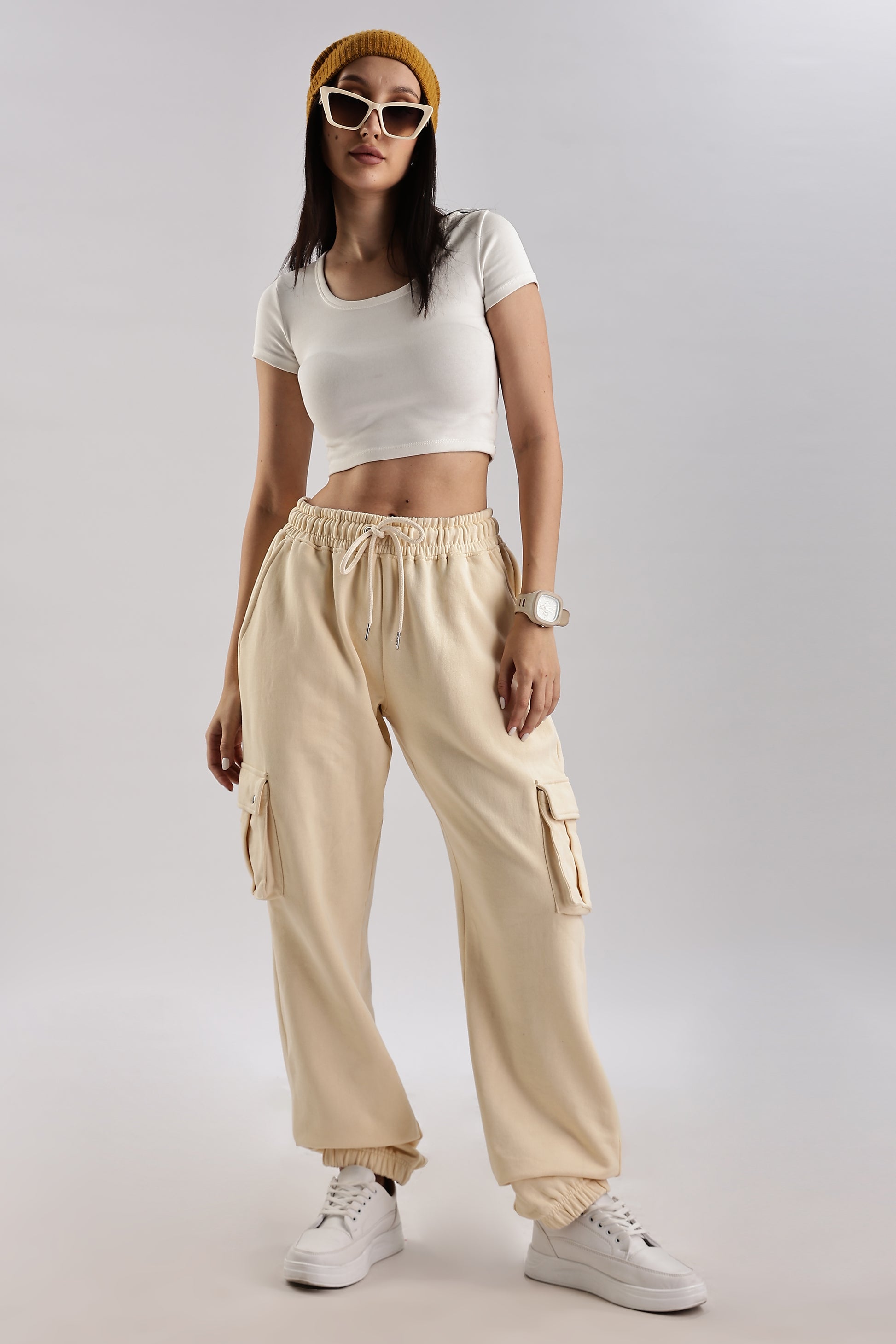 Beige joggers Sandy Days unisex lounge pants everyday comfort wear