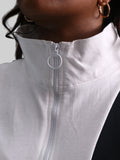 Ebony & Ivory Zip Top