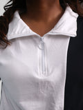 Ebony & Ivory Zip Top