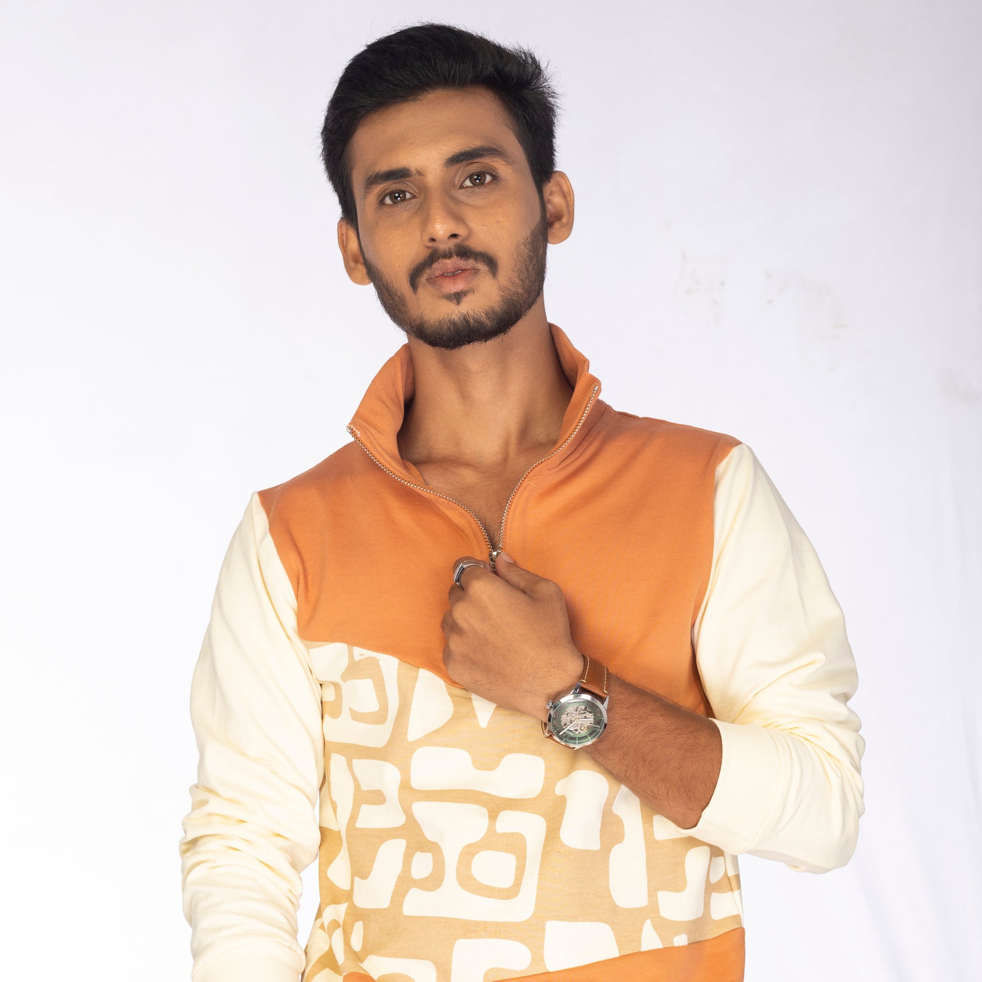 RUSTIC RHYTHM ZIP TEE